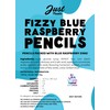 Just Treats Fizzy Blue Raspberry Pencils (500g Share Bag)