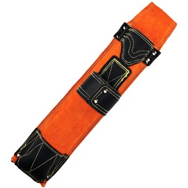 Chanharm Flame-Resistant Electrode Bag, Cowhide Leather Welding Rod Holder, Wearable Thickened Storage Pouch