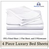 Mattress-Homes Microfiber 4 Piece Luxury Bed Sheets with Deep Pockets,