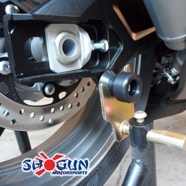 Shogun Suzuki 2006 2007 GSXR600 GSXR 600 GSXR750 GSXR 750 Black Complete No Cut Frame Slider Kit Includes No Cut Frame Sliders Swing Arm Spools and Bar Ends - 755-5419 - MADE IN THE USA