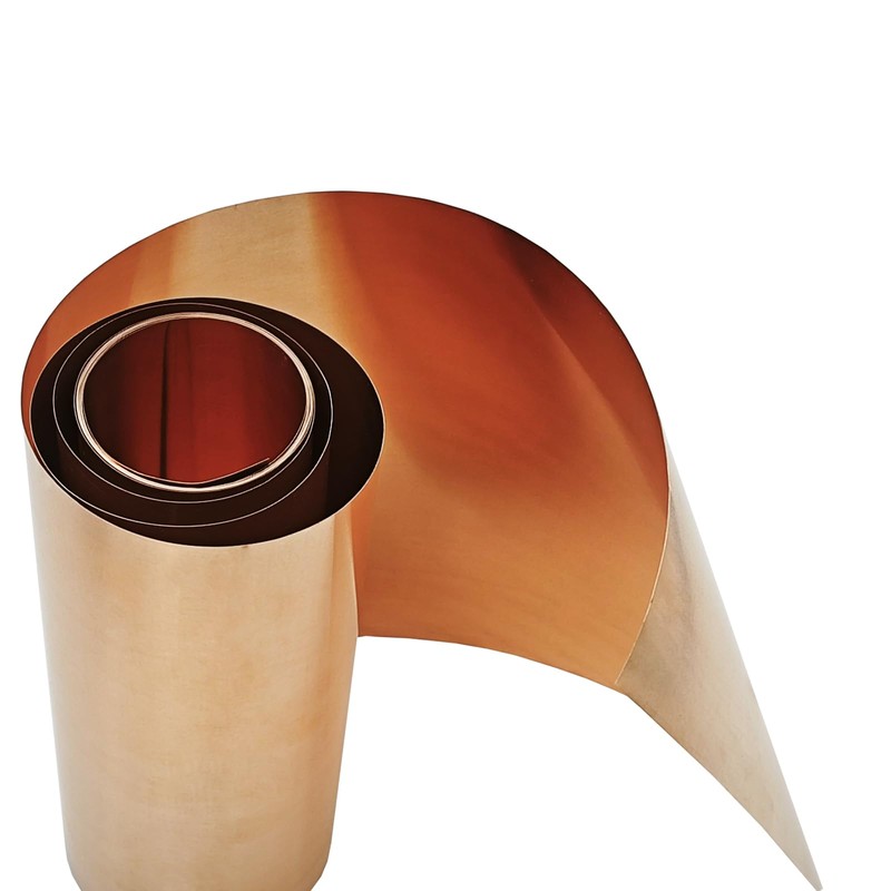 Copper Sheet Roll 4" x 11.5ft,99.9% Pure Copper Strip 3500mm