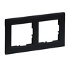 LEGRAND, Seano 765372 Double Frame, Thermoplastic, Halogen-Free, Dimensions: 87 x