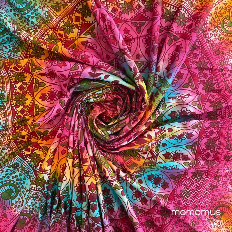 MOMOMUS Mandala Tapestry Hippie, Boho or Psychedelic XXL - Tie-Dye,