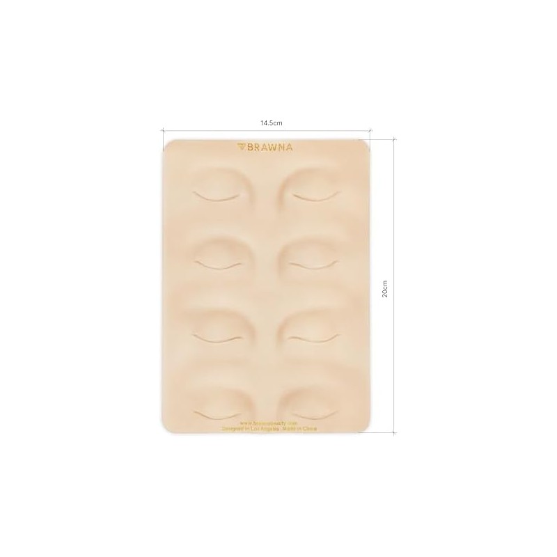 BRAWNA Piel de Práctica 3D para Cejas y Delineador para