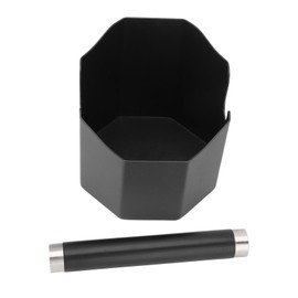 Coffee Ground Knock Box Stainless Steel Small Coffee Knock Box for Home Kitchen Countertop