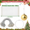 AUGSUN Christmas Balls Hanger Hooks, 200 Pieces Christmas Tree Ball