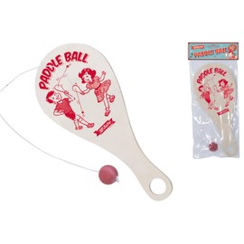 KandyToys SupeRetro Paddle Bat & Ball Game | Family Retro Games | Paddle Bat & Ball Set