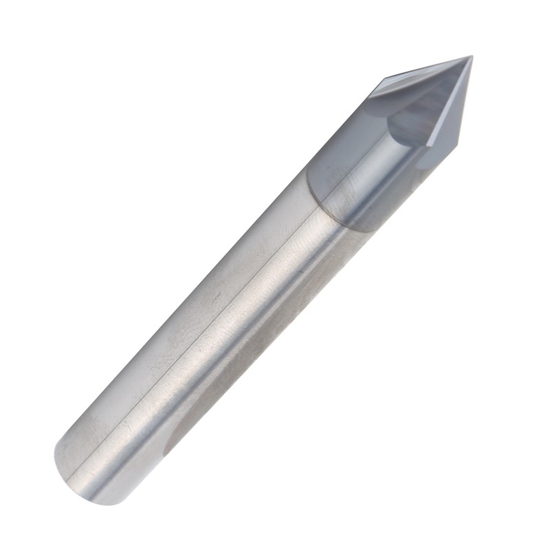 Chamfer End Mill 3 Flute 60° Milling Cutter Tungsten Steel