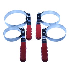 GOSWIFT 4PCS Oil Filter Wrench Set Truck Swivel Gripper, 180-Degree Swivel for Improved Access, Automatically Tightens on Filter