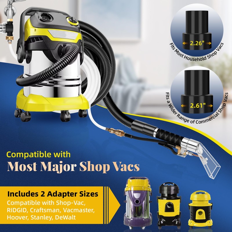 Better Extractor Hose Kit Compatible with Shop Vac Extractor Kit,