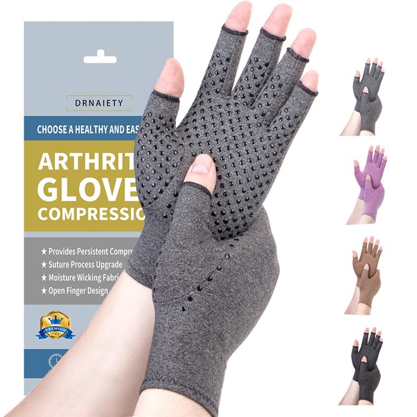 DRNAIETY Compression Gloves- Arthritis Gloves for Men & Women Hand