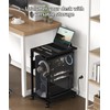 Akxomel 2 Tier Computer Tower Stand with Charging Station, 11.8"D