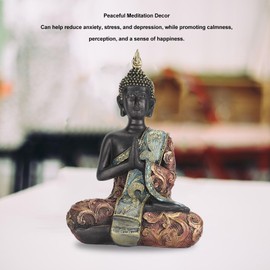 Buddha Statue,Buddha Figurine,Meditating Buddha Statue Ornament Home Decor Yoga Meditation for Relaxation,Zen Inspired Buddha Sculpture with Blessing