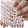 8 Sheets Fall Nail Art Stickers 3D Self-Adhesive Autumn Nail