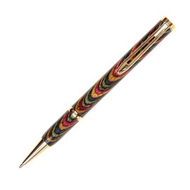 Lanier Pens Longwood Twist Pen - 24kt Gold - Oasis Color Grain