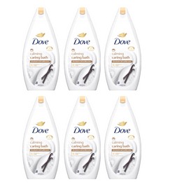 Dove Calming Caring Bath With Shea Butter & Vanilla Scent Body Wash 450ml - Pack