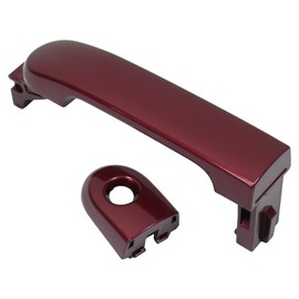 ApplianPar Front Driver Side Exterior Door Handle Red for Nissan Versa 2007-2012