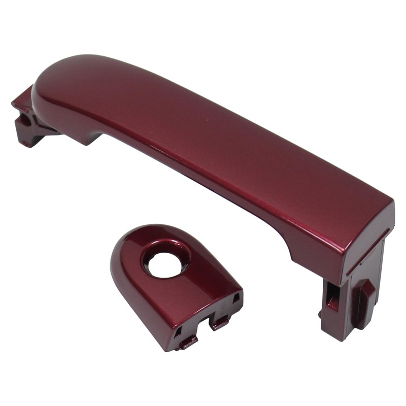 ApplianPar Front Driver Side Exterior Door Handle Red for Nissan