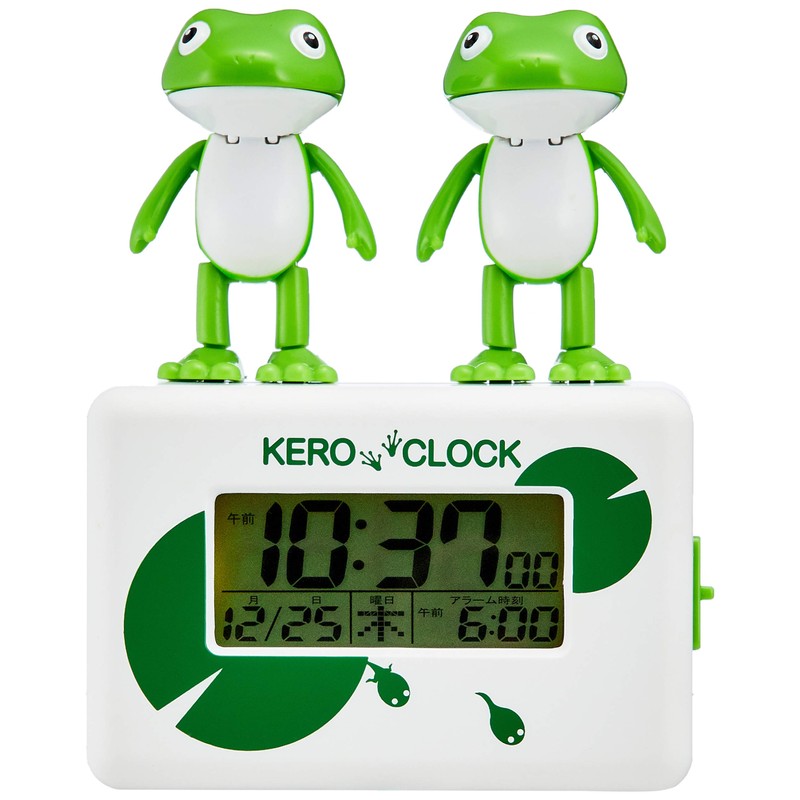 Rhythm 8RDA46RH03 Kero Clock 2 Alarm Clock, Digital Clock, White,