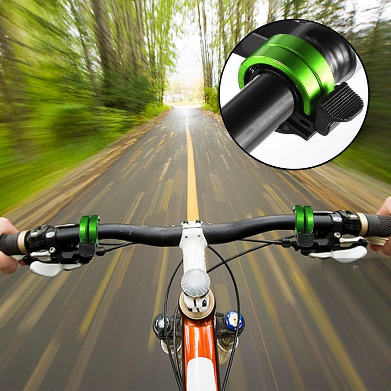 Ruayia Innovative Aluminium Alloy Bicycle Bell Mini for Mountain Bikes,