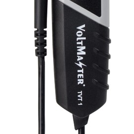 Voltmaster TVT 1 Two-Pole Voltage Tester CAT III 600 V with LED Display for DC and AC Voltages (Compact Design, One-Handed Operation, Voltage Range 12-690 V AC/DC), Black/Grey
