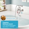 gotonovo Wall Mount Clawfoot Bathtub Faucet with HandHeld Spray and