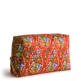 Vera Bradley Premium Cotton Medium Cosmetic, Garden Paisley