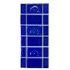 Tenedos Dolphin Royal Cobalt Blue Porcelain Lineup Border Pool Wall
