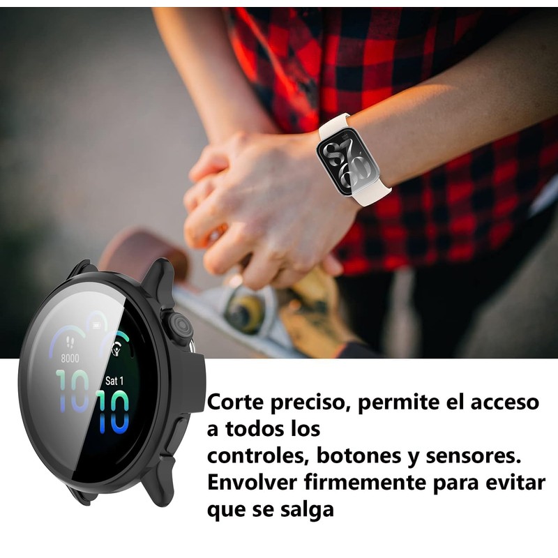 QWYJ Funda para Garmin Vivoactive 6 Case Carcasa PC con