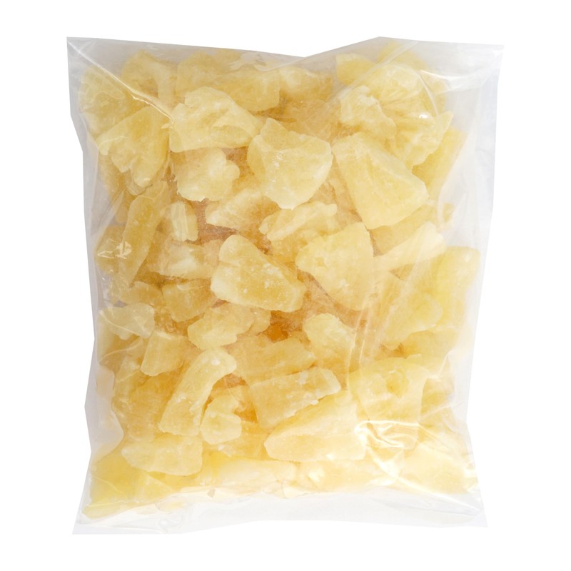 Dried Pineapple Chunks, 1 Pound Bag, The Hampton Popcorn &