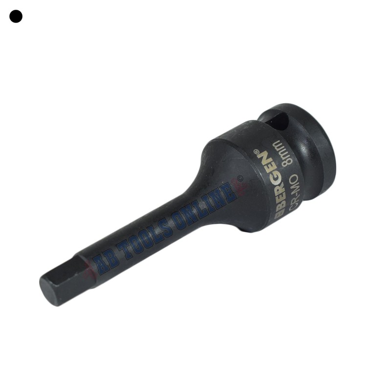 M8 x 78mm 1/2" Drive Extra Long Impact Impacted Allen