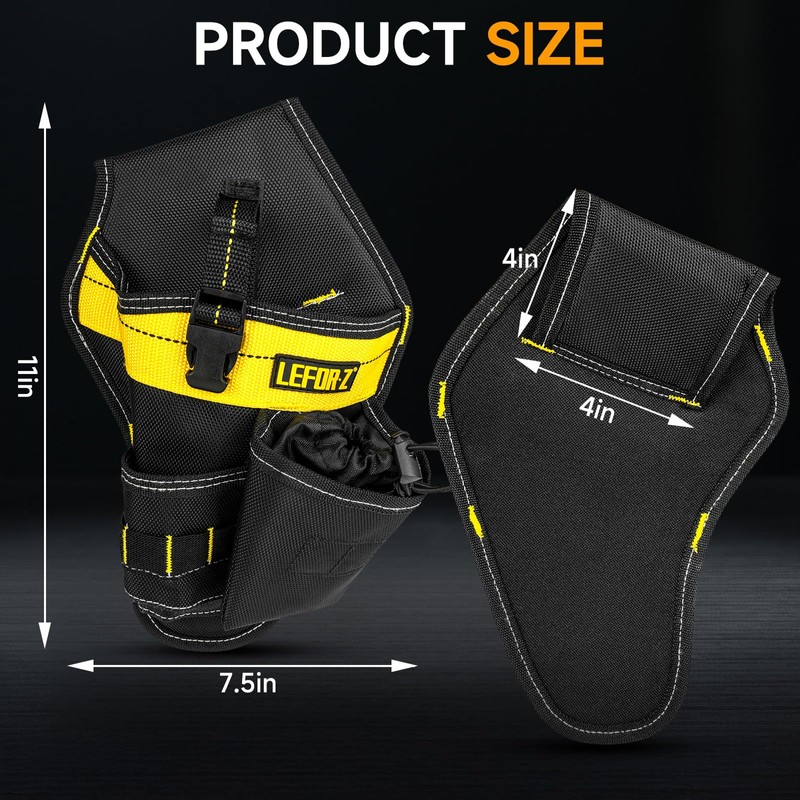 Drill Holster,Heavy-Duty Impact Holster for Tool Belt,Quick Access Drill Holder,Drill