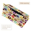 2 Pack Tissue Box Cover Holder, Cute Donuts Rectangle Leather