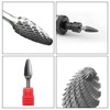 HAUTMEC Ball Nose Tree Tungsten Rotary File Carbide Burr Double