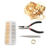 Metal Snaps Buttons with Fastener Pliers Press Tool Kit Copper