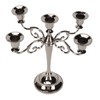 Metal Candelabra Black 5 Arms Elegant Colorfast Stable Wide Base