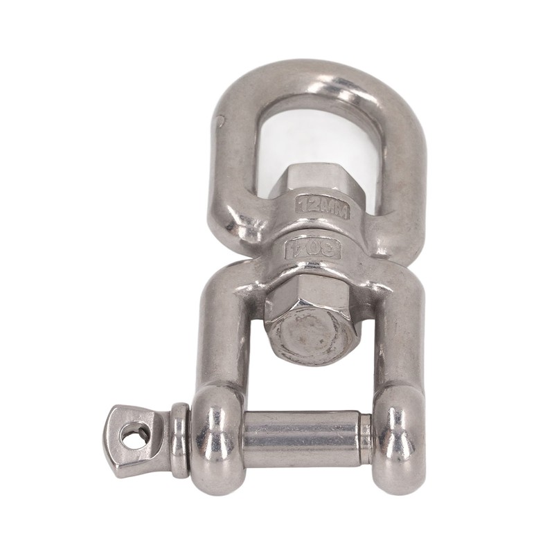 Double Jaw Shackle Professional Heavy Duty 304 Stainless Steel Rolling
