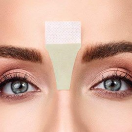 VEGAN Andmetics - Tiras de cera para cejas más gruesas y llenas, depilación con aloe vera, 8 tiras + 4 toallitas calmantes, tiras patentadas