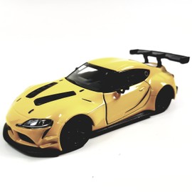 KiNSMART - Toyota GR Supra Concept Racing Edition 1:36 Scale 5" Die Cast Metal Super Sports Toy Car (Yellow)