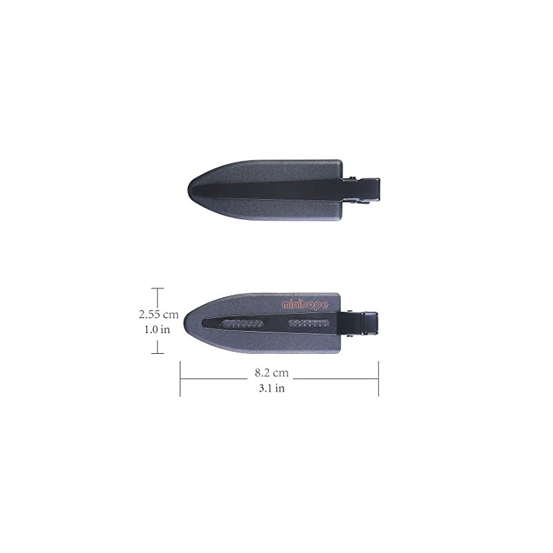 Clip de pelo Negro Casual para todas las longitudes y