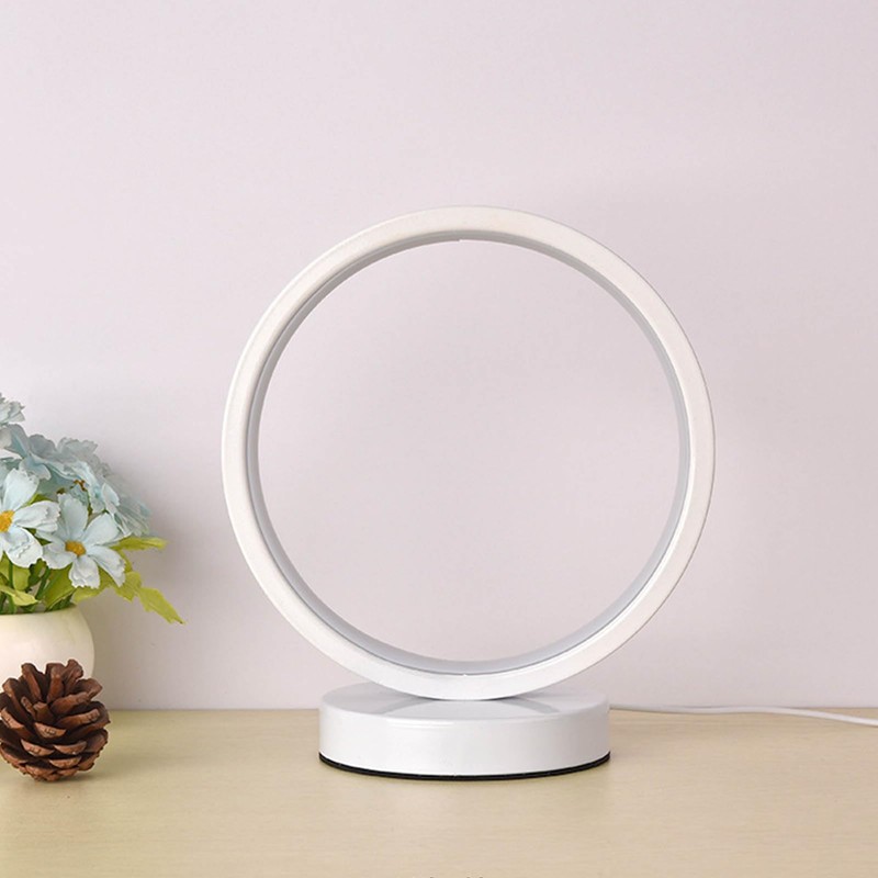 LED Circle Light, Minimalist Desk Lamp