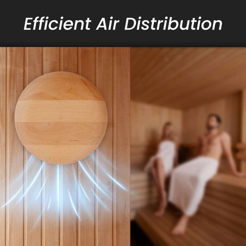 Repa Market ø4" Inch Wooden Air Diffuser - Adjustable Black