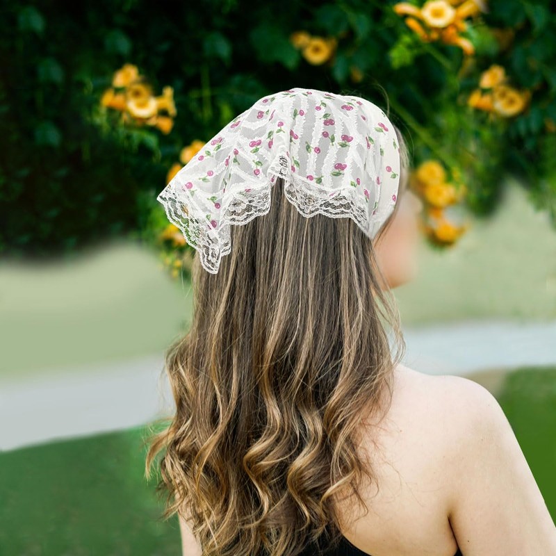 Cute Lace Crochet Flower Hair Headbands for Women Hair-Styling and