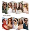 SOJOS Retro Aviator Sunglasses for Women Men,Trendy Rectangle Womens Mens