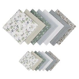 14 Pieces Floral Patchwork, Square Cotton, Printed Patchwork in Canvas Weave, DIY Sewing Materials, Clothing Repair Patchwork, Soft Lining Fabric