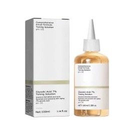 Glycolic Acid 7% Toning Resurfacing Solution, Glycolic Acid Serum 100ML, Glykolsäure Peeling 7%-ige -Lösung, Feuchtigkeitsspendendes Hautpflegeserum für Hautunreinheiten und Akne