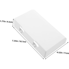 Caja Protectora Adhesiva para Enchufe Doble Tipo 86 white 3 Unidades Cubierta de Plástico para Tomacorrientes Eléctricos en Baño y Cocina Protección contra Humedad y