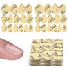 MRSCOL 300pcs (10 Sheets) Nail Stickers for Press ons,15 Sizes