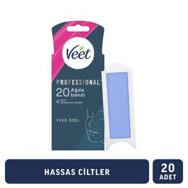 Veet Professional Yüz Ağda Bandı 20'li Hassas Ciltler