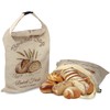Beeswax Bread Bags for Sourdough, 2 Pack Reusable Bread Bag